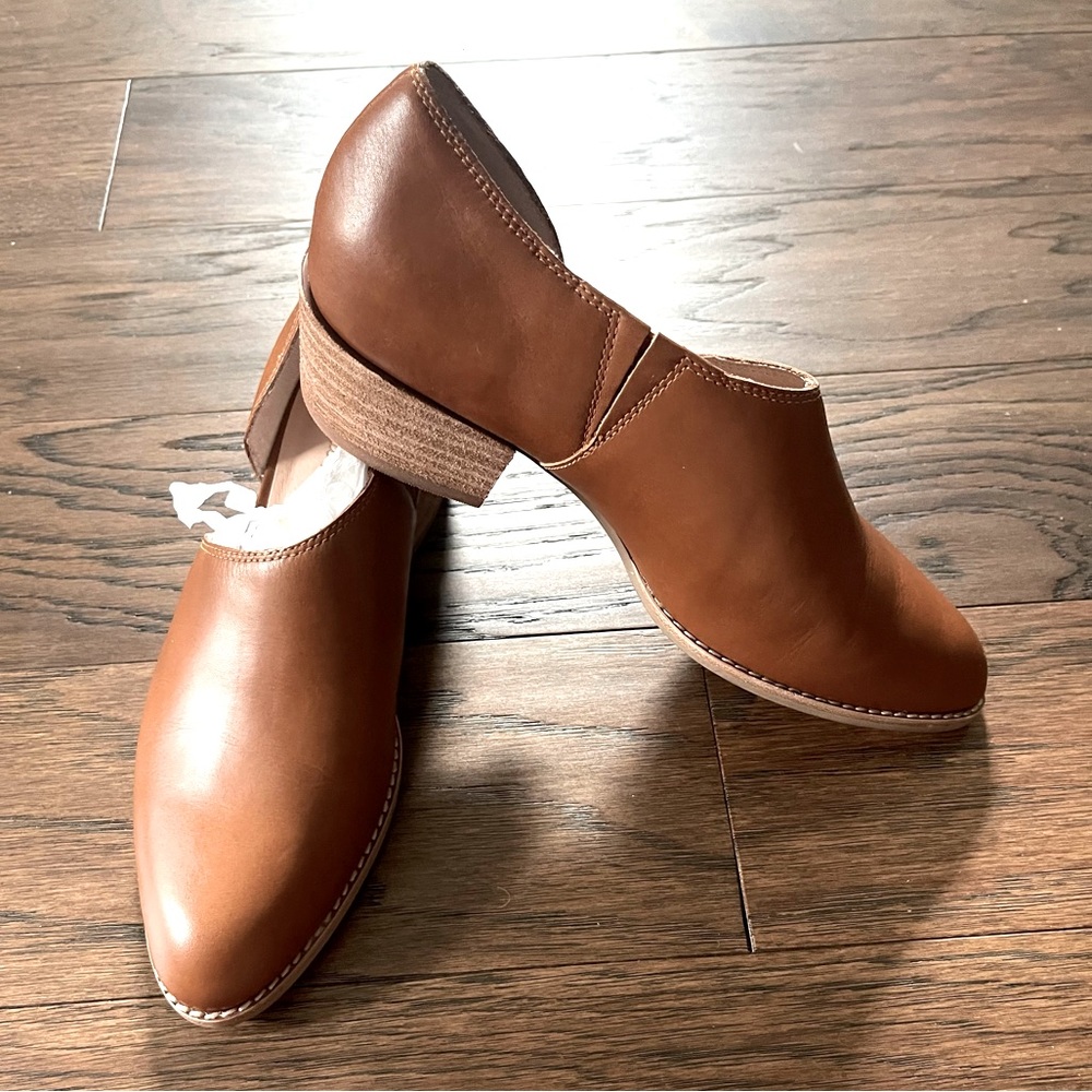 New Brown Leather Madewell Lucie Shoe 8.5